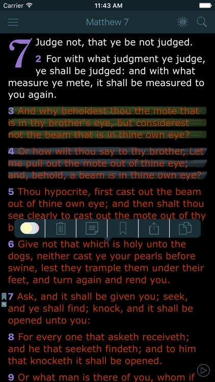 King James Bible. Red Letter Bible and KJV Version