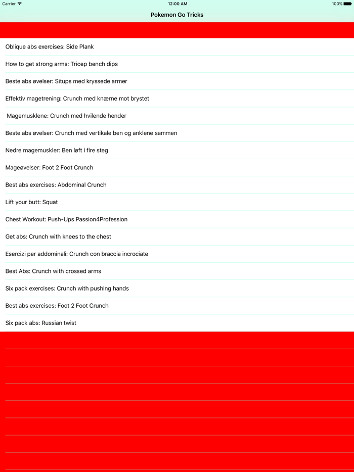 Gym Workout Tricker  Video