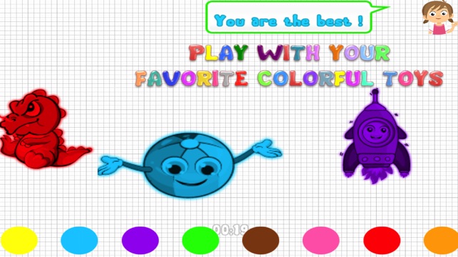 Color Game for kids:memorize toys and th