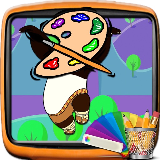 Coloring Games Kung fu pandas Version iOS App