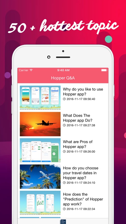 Q&A for Hopper - Airfare Predictions