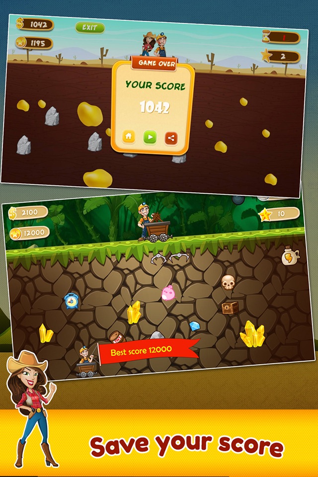 Gold Miner: Classic Game screenshot 2