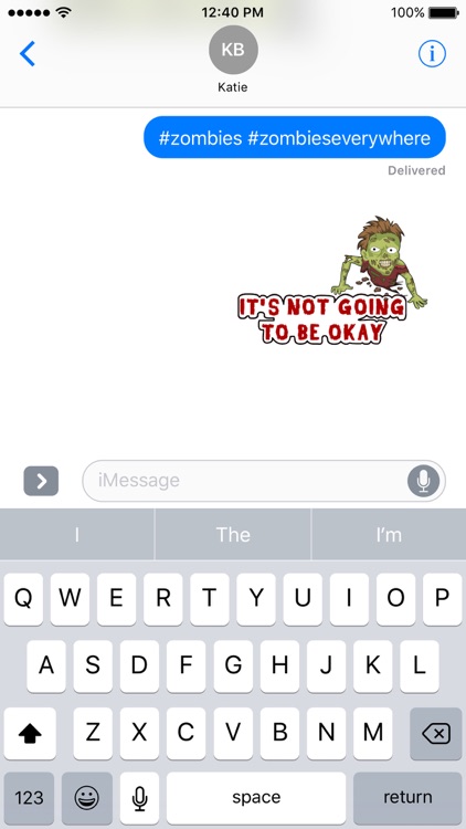 Zombie Stickers for iMessage