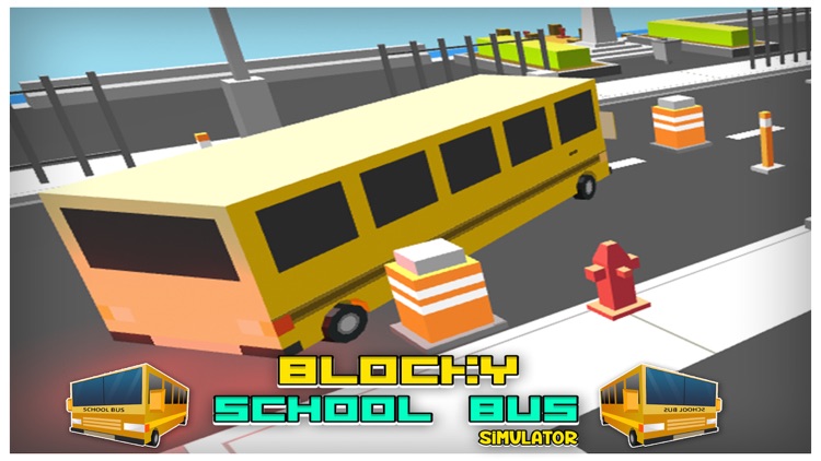 Blocky School Bus Simulator 3D screenshot-4