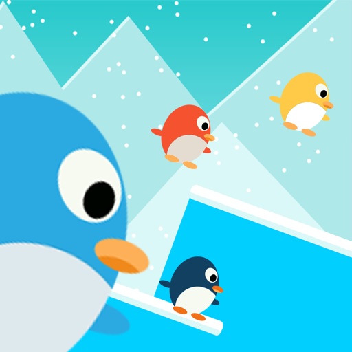 Penguin Slide - Downhill mountain Racing club games