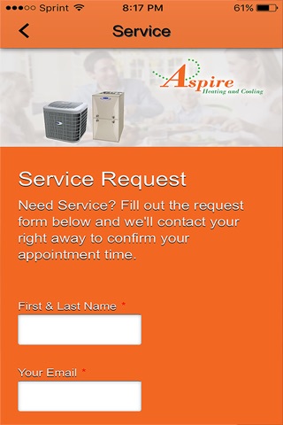 Aspire Heating & Cooling screenshot 3