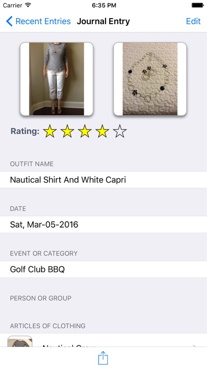Wardrobe Journal