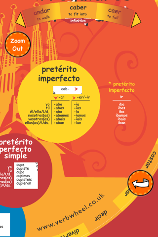 Verb Wheel Spanish screenshot 2