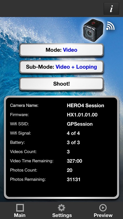 Remote Control for GoPro Session