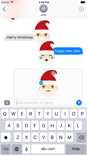 Santa Claus emojis for Christmas - Fx Sticker(圖3)-速報App