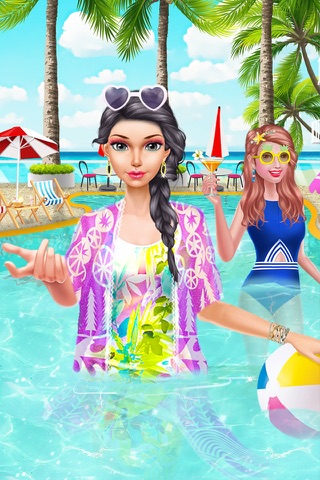 Summer Fashion Doll - Pool Party Date Salon screenshot 2