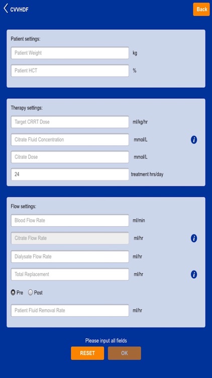 CRRT Dose Calculator