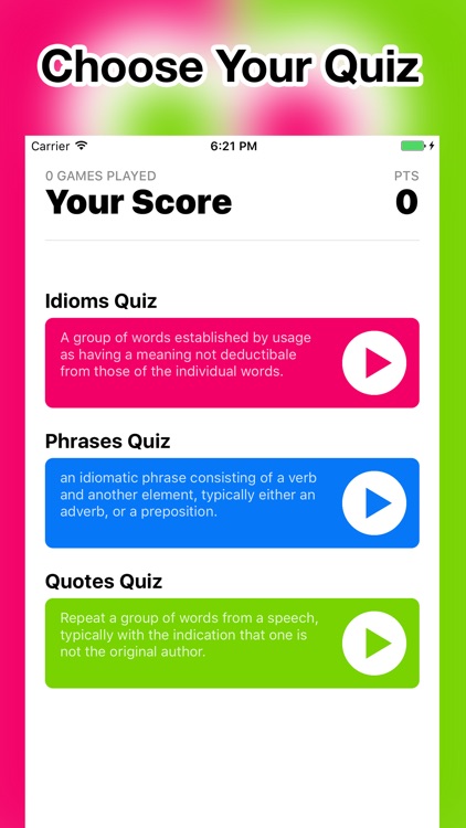 IdiomQuiz