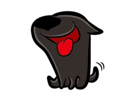 What better way to say anything than with little dog stickers