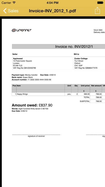 MyInvoice screenshot-3