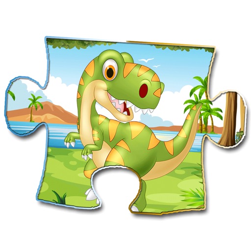 Dinosaur Puzzle Jigsaw Jurassic Cartoon for Kids iOS App