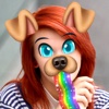 Snap Doggy Face Sticker.s for Picture.s with Cute Puppy Faces and Funny Photo Montage