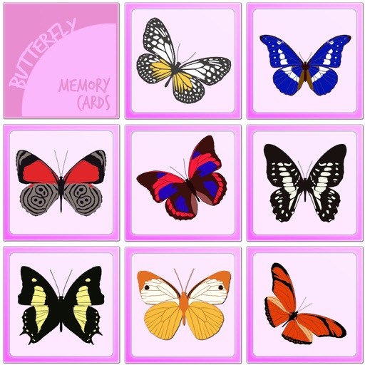 蝴蝶记忆卡牌 - 很好玩的游戏 icon
