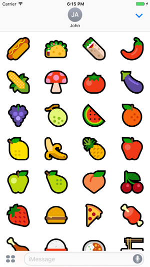 Colorful Food Stickers(圖3)-速報App