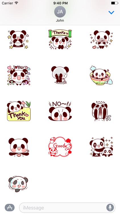 Panda Family Sticker