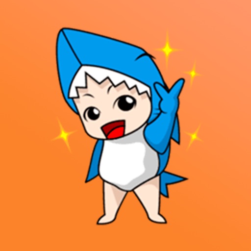 Cute Shark Baby Stickers! icon