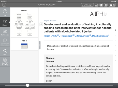 Australian Journal of Rural Health screenshot 4