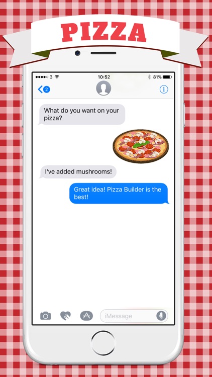 Pizza Maker & Builder - Stickers Pack for iMessage