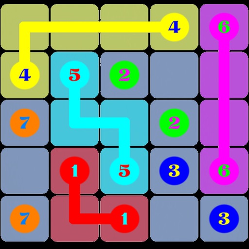 Number Puzzles:A Draw Lines  Decryption Free Game iOS App