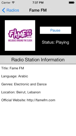 Game screenshot Lebanon Radio Live Player (Beirut / لبنان‎ راديو) apk
