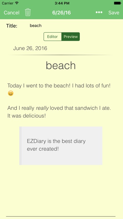 EZDiary - My Diary