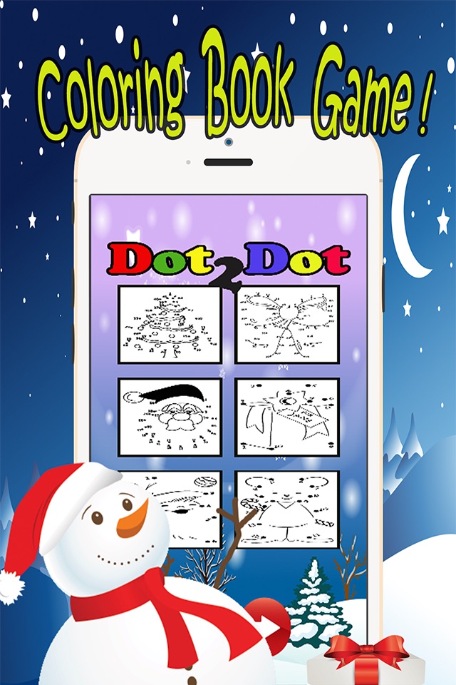 Santa Claus Dot to Dot: happy xmas kids fun games screenshot 3