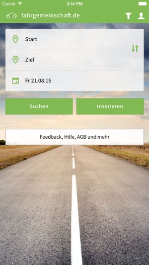 Mitfahrgelegenheit - Fahrgemeinschaft.de(圖1)-速報App
