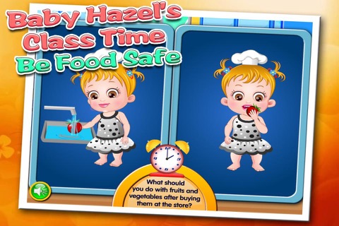 Baby Hazel's Class Time - Be Food Safe screenshot 2