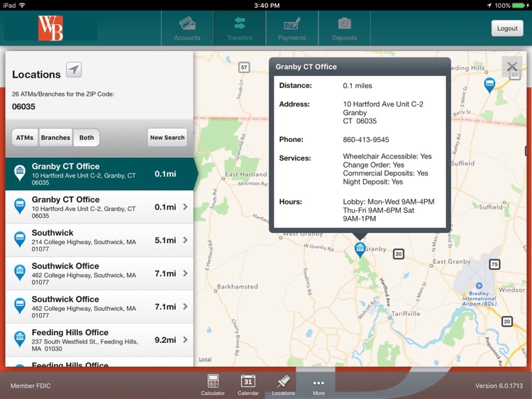 Westfield Bank for iPad screenshot-4