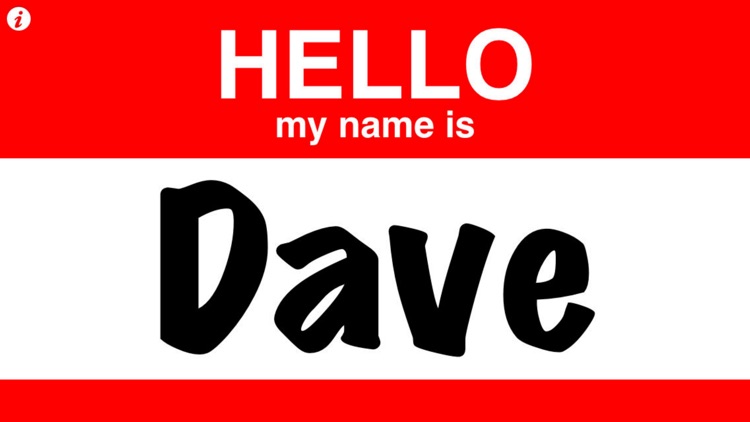 Hello Name Tag Lite - Hello My Name Is nametag ID