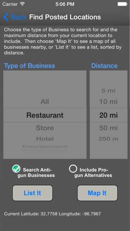 Posted! - Carry List Anti-Gun Locations screenshot-4
