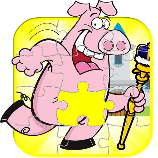 Royal Pep Pig Jigsaw Puzzle Game For Kids Icon