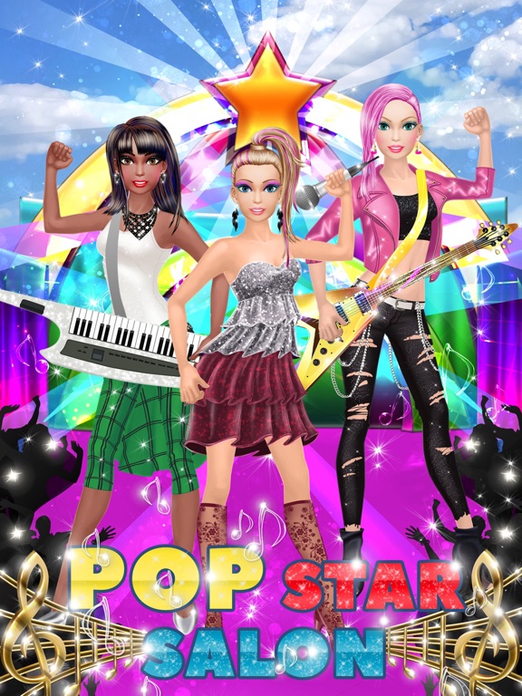 Pop Star Makeover: Girls Makeup and Dress Up Gamesのおすすめ画像1