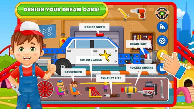 Car Builder Game: Police Car(圖1)-速報App