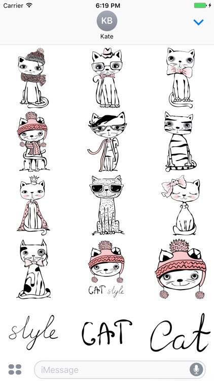 Cat Style Stickers Mania screenshot-3