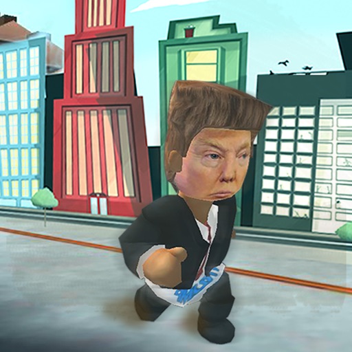 Angry Trump Run Icon