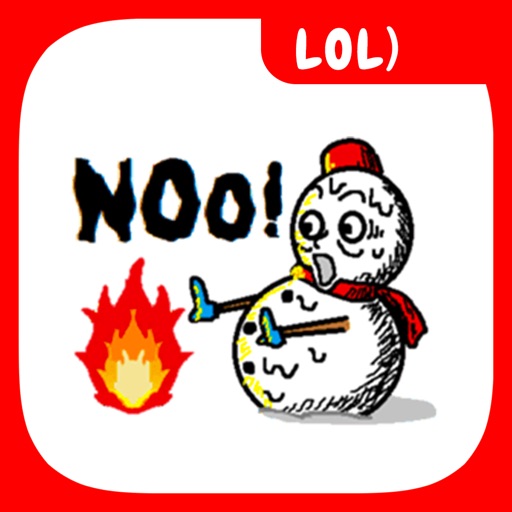 Angry Snowman Stickers