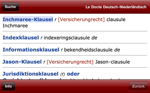 Le Docte Dutch-German screenshot 4