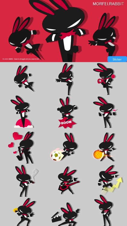 Morfei Rabbit-Cool Stickers