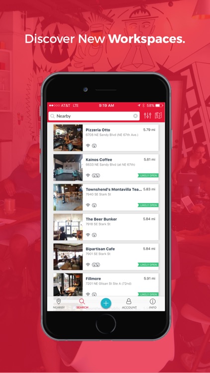 Workfrom - find great workspaces & wifi anywhere.