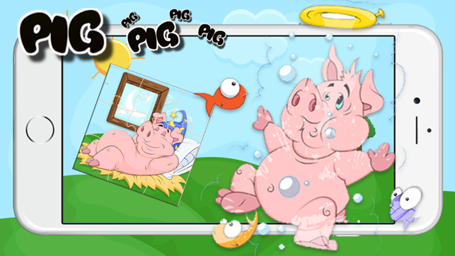 Cute Baby Pigs Jigsaw Puzzles Game For Pre-School Girls And (圖3)-速報App