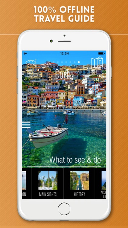 Corfu Island Travel Guide and Offline City Map