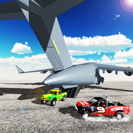 4x4 Truck Transport Plane 3D icon