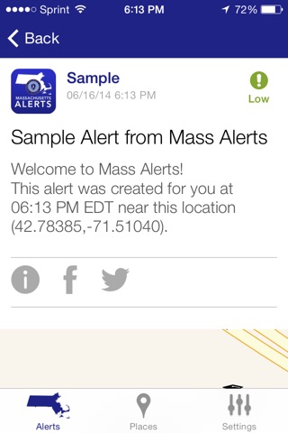 Massachusetts Alerts screenshot 2