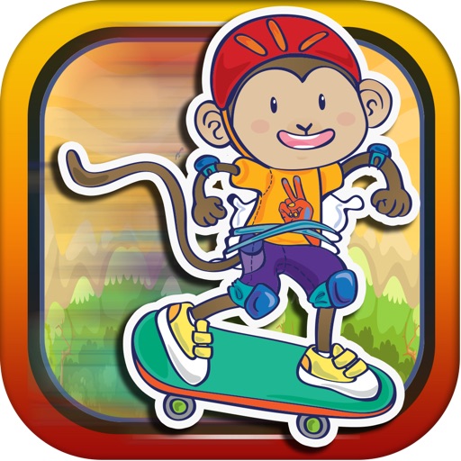 Banana Skate Monkey Rush - Speedy Maze Runner Survival Game Icon